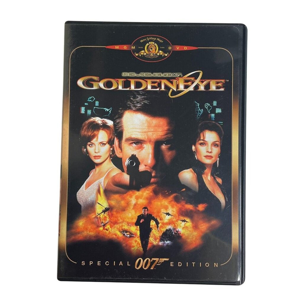 GoldenEye 007 James Bond Spy Action DVD 1995 PG13 u Pierce Bronsnan Sean Bean Iz